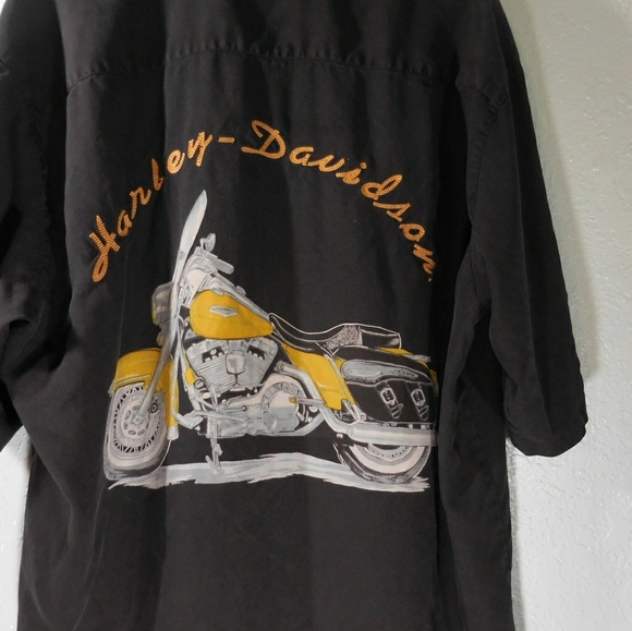 Tori Richard Embroidered Harley Davidson Shirt XL - Picture 6 of 6
